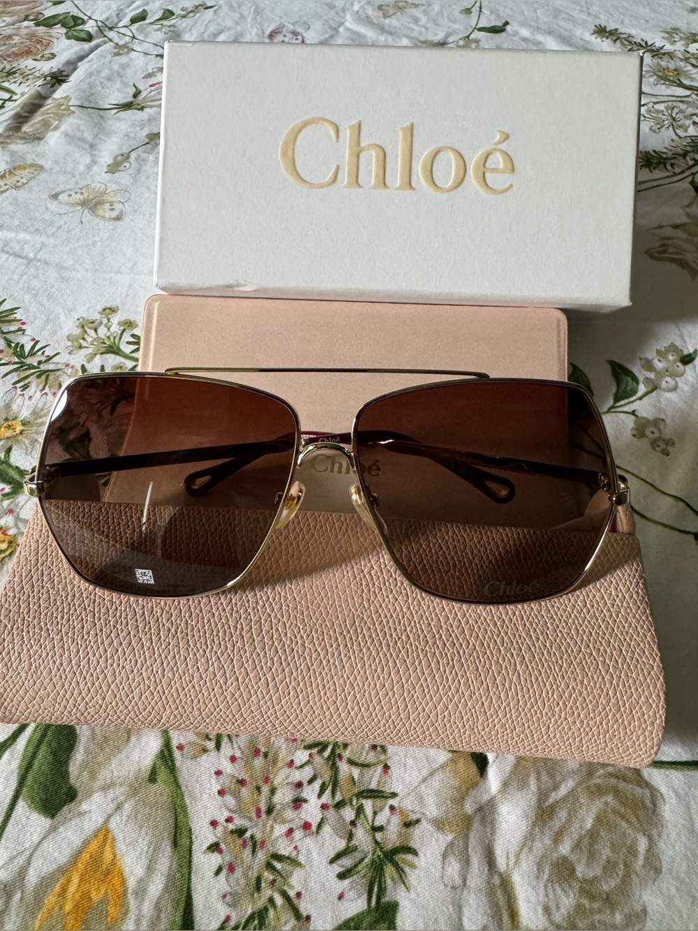 🎁 Chloé Aly Sunglasses CH0278S 001 Red Gradient New With Box 🎁